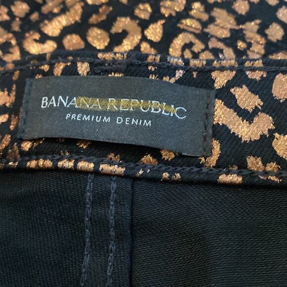 NWT Banana Republic Mid-Rise Skinny Stretch Leopard Ankle Pant / Jean - Picture 11 of 14